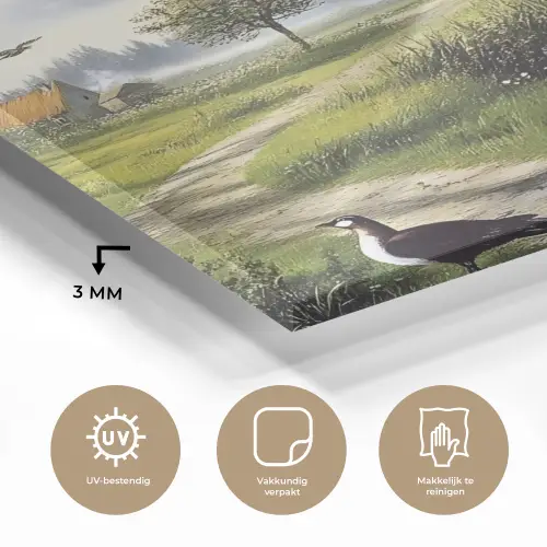 Zandpad - Groen landschap - Water plexiglas 5mm klein -sfeer2