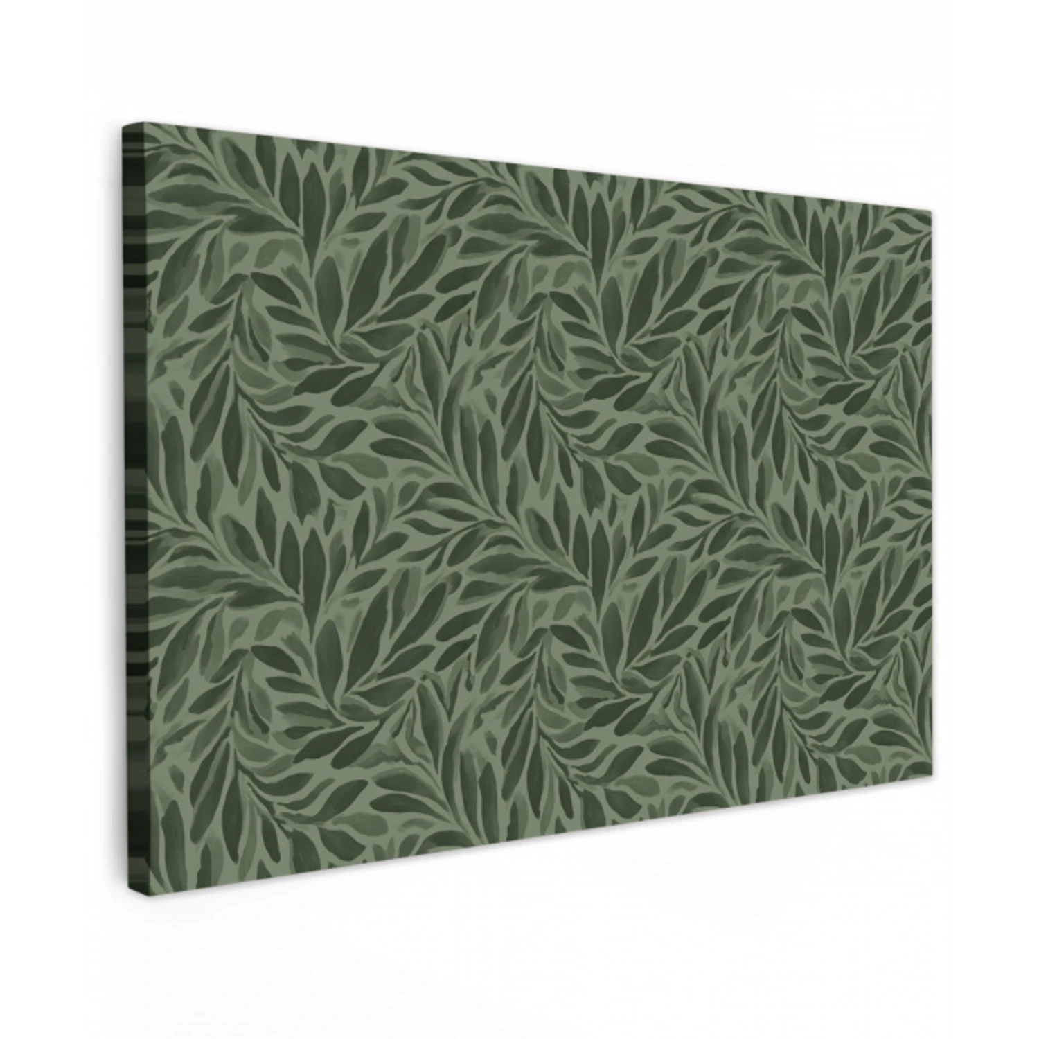Bladeren - Organisch - Groen Tuinposter op houten frame 2 cm dik klein 845 -3d