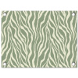 Zebra - Motief - Groen tuinposter los doek klein 239 -3d