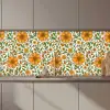 Bloemen - Oranje - Design keuken achterwand 2 middel 871 zz_3dshopping
