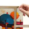 Kunst - Kleurrijk - Modern - Vormen Light Box met batterij (Wandlamp) middel -USP_websiteprintNL