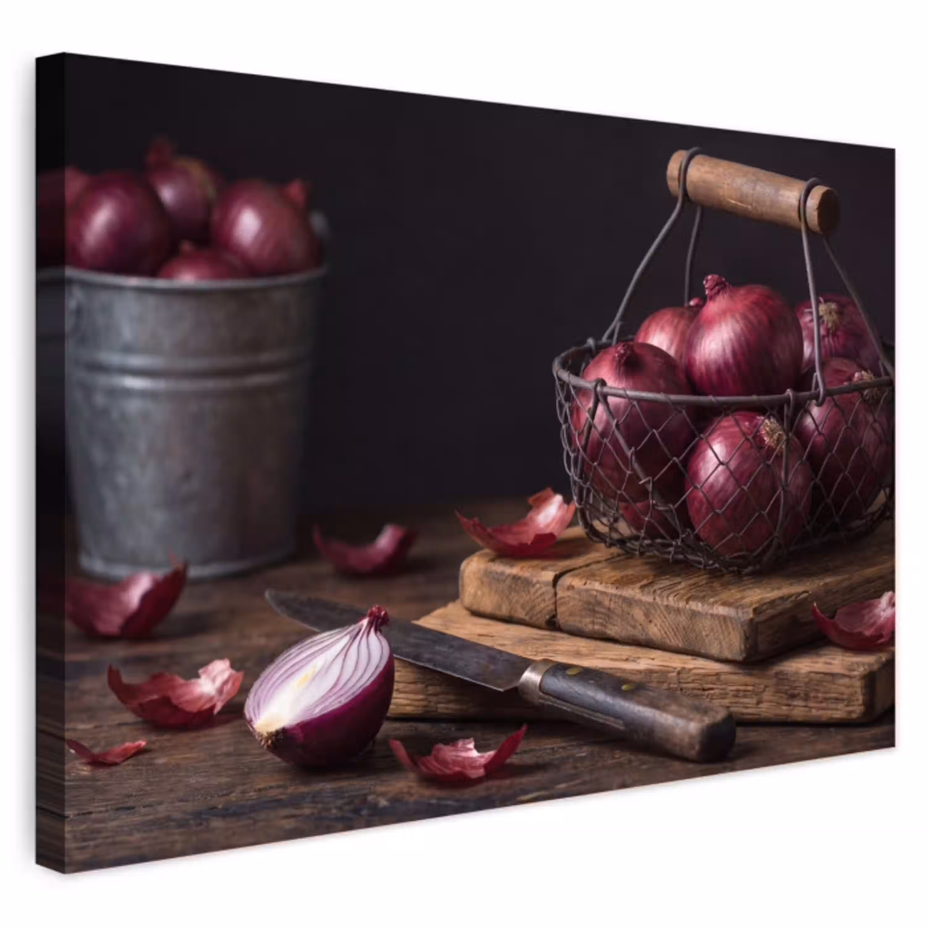 Ui - Eten - Rustiek Tuinposter op houten frame 2 cm dik klein -3d