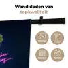 Quote - Neon - Disco - Druiven Wandkleed katoen klein -sfeer2