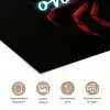 Krab - Rood - Neon - Quote poster papier klein -closeup_NL