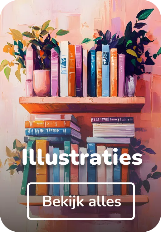 Glas schilderijen illustraties