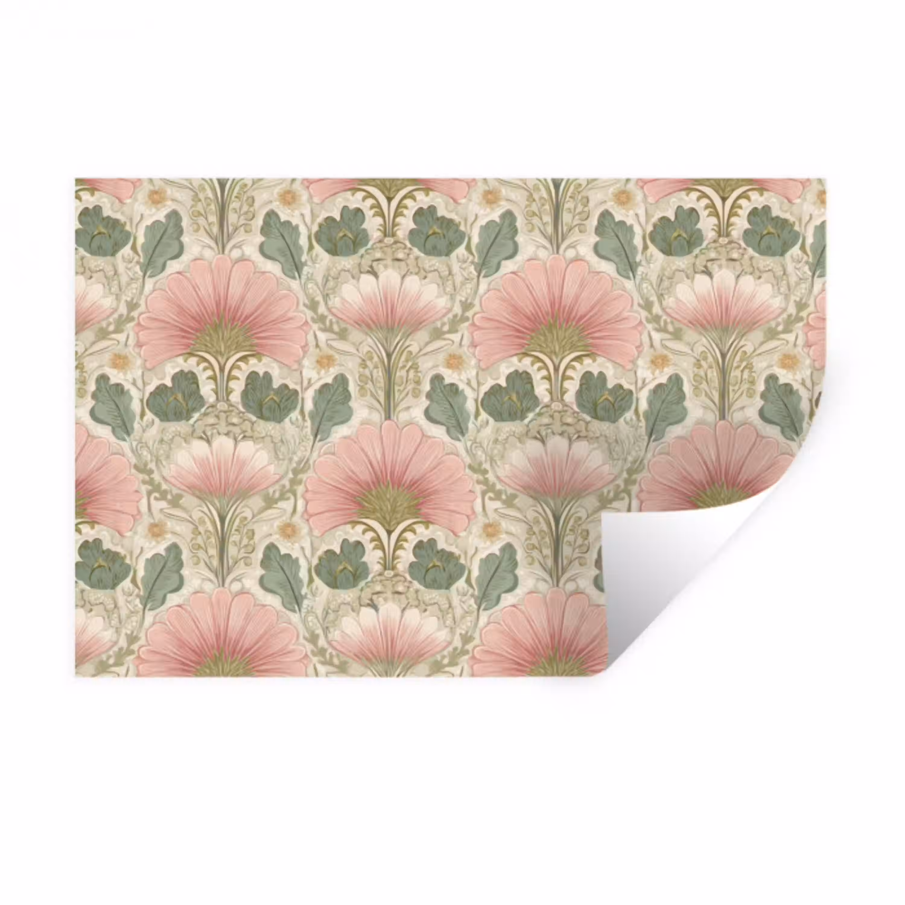 Klassiek - Patroon - Roze Muursticker klein 286 -3d