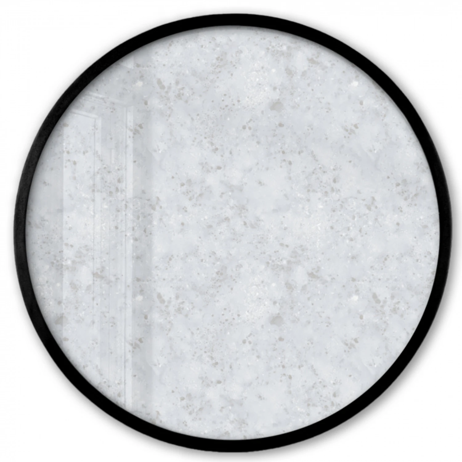 Grijs - Terrazzo-effect - Beton Fotolijst rond zonder passe partout klein 856 -3d