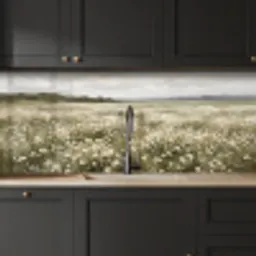 Illustratie - Landschap - Wit keuken achterwand 2 middel -sfeer1