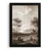 Klassiek - Landschap - Neutraal fotolijst zwart zonder passe partout klein -3d