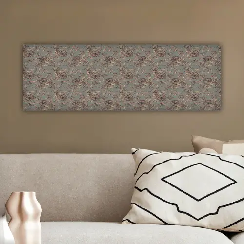 Donker - Bloemen - Sierlijk canvas 2cm klein 828 -sfeer3