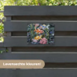 Vissen - Koraal - Zee - Mozaïek tuinposter los doek klein -sfeer3