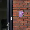 Paarse tulp - Modern Naambord Huisje klein -sfeer2