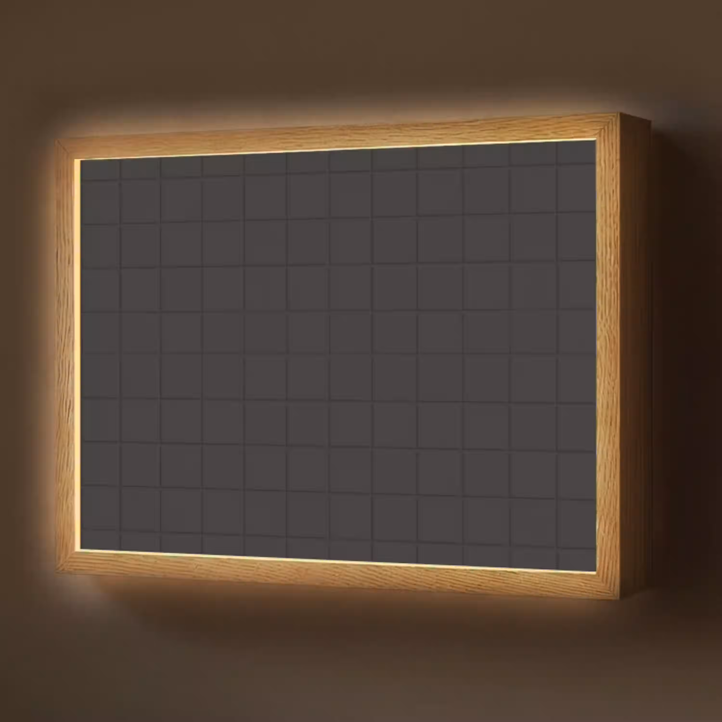 Tegels - Patroon - Mat - Zwart Light Box met batterij (Wandlamp) middel 907 -z3d_website