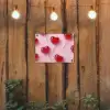Lollies - Hartjes - Roze tuinposter los doek klein -sfeer1