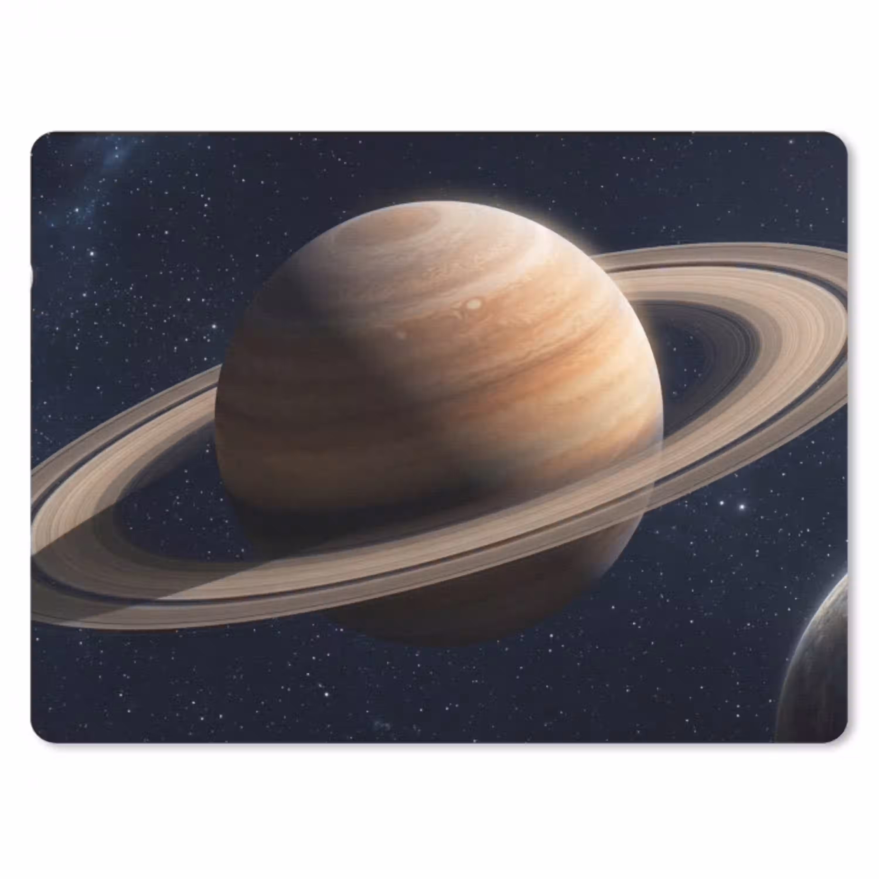 Planeten - Saturnus - Ruimte muismat rubber klein -3d