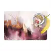 Paars - Abstract - Verf - Goud Placemat vinyl groot -zzzproduct_Kitchenyeah-website