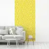 Geel - Patroon - Geometrisch fotobehang vinyl groot 64 -woonkamer