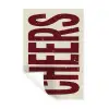 Red - Cheers - Decoratie - Beige Muursticker klein -3d