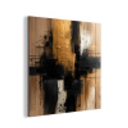 Modern - Zwart - Goud - Verf aluminium wit klein -3d