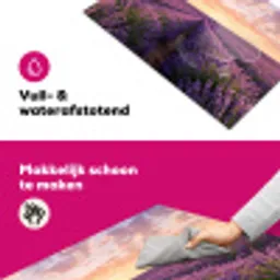 Landschap - Lavendelveld - Paars Inductie beschermer vinyl 3mm klein -wsfeer6_website