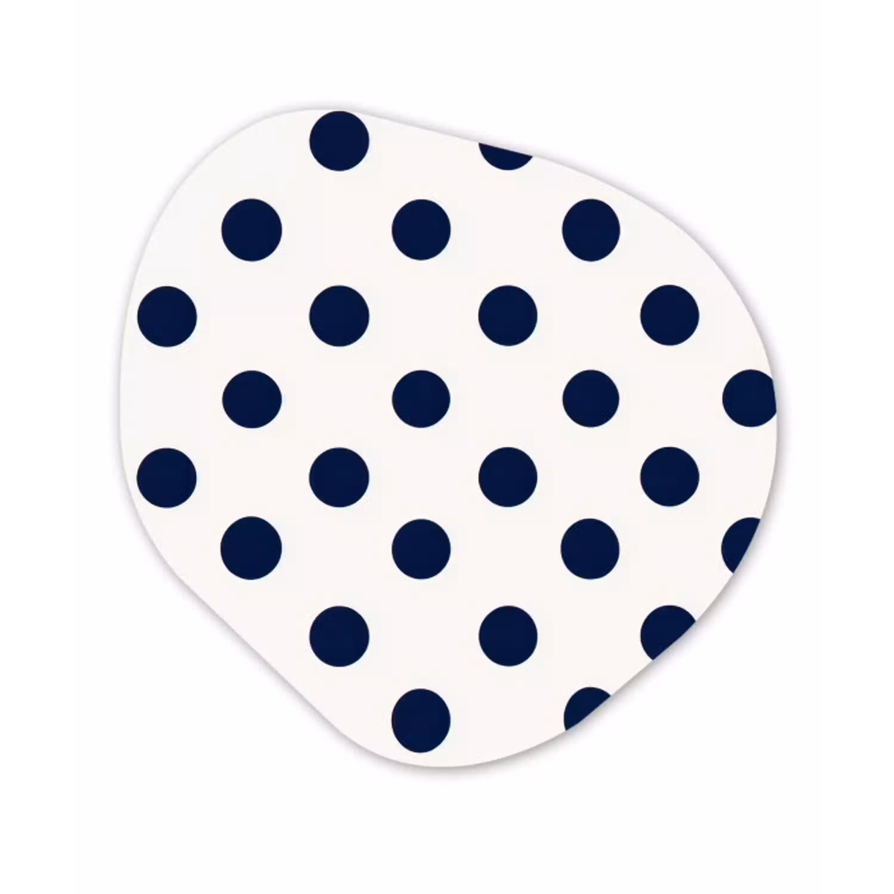 Klassiek - Stippen - Blauw Wandcirkel Organisch Forex 3mm klein 629 -3d