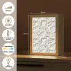 Structuur - Rots - Wit Light Box met kabel (Tafellamp) klein 925 -USP_NL