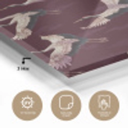 Kraanvogels - Klassiek - Bordeaux plexiglas 5mm klein 11 -sfeer2