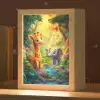 Giraf - Olifant - Bloemen - Jungle Light Box met kabel klein -zzz_3d_website