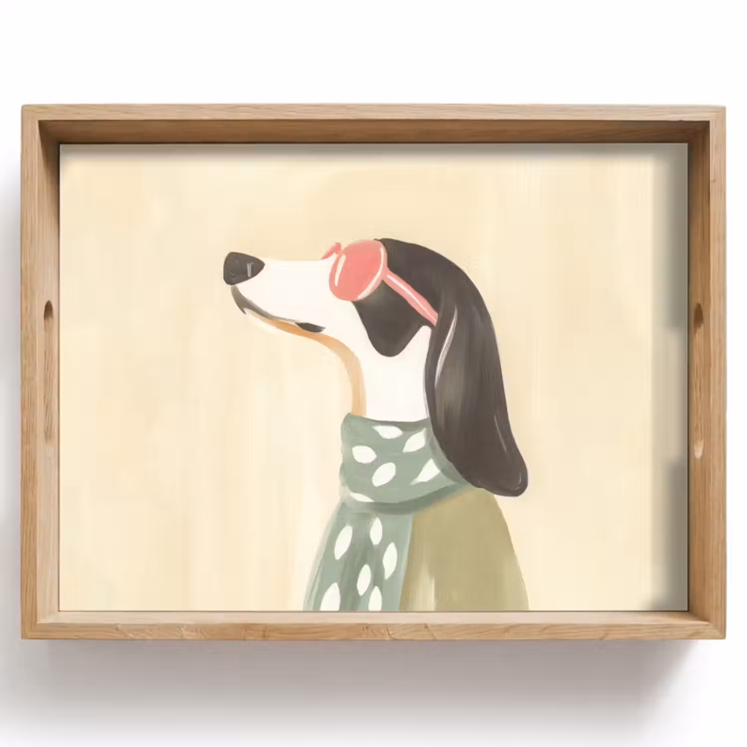 Tablett - Hund - Sonnenbrille - Halstuch