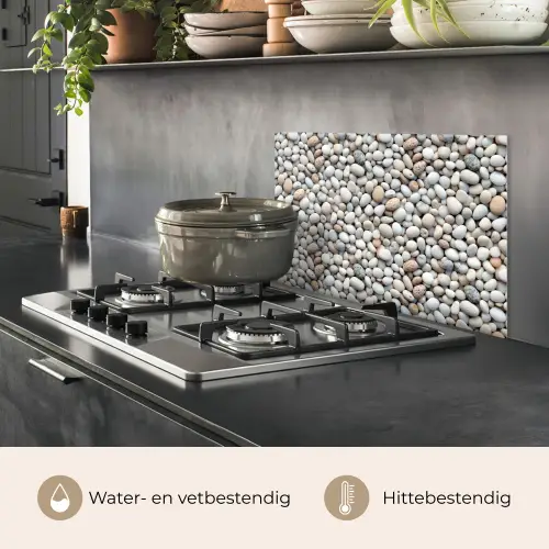 Zomer - Lichte - Kiezels keuken achterwand spatscherm klein 900 -usp_NL