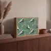 Kersenbloesem - Kraamvogels - Groen Light Box met batterij (Wandlamp) middel 907 -sfeer2