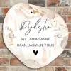 Abstract beige - Sierlijk Naambord Organisch middel -sfeer10
