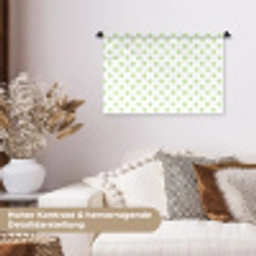 Dots - Klassiek - Groen Wandkleed katoen klein 269 -tsfeer1_DE