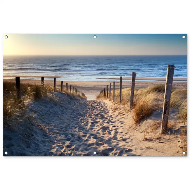 Tuinposter - Strand - Zee - Nederland - Duinen - Zon