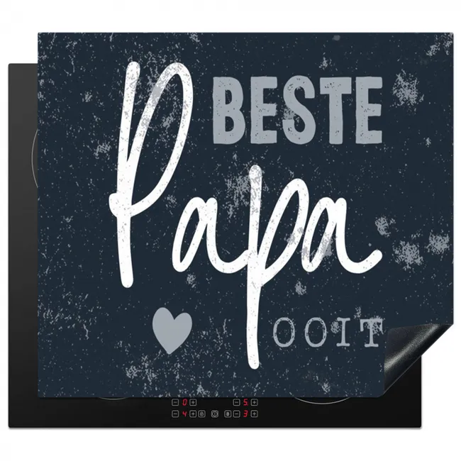 Inductie beschermer - Cadeau voor man - Quote - Vaderdag - Beste papa ooit - Spreuken