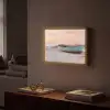 Rustiek - Roeiboot - Zandstrand Light Box met batterij (Wandlamp) middel -sfeer1