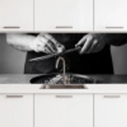 Kaas - Pasta - Rasp keuken achterwand 2 middel -3d