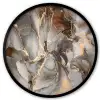 Grijs - Goud - Marmer - Marmerlook Fotolijst rond zonder passe partout klein -3d