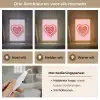 Liefde - Hart - Valentijn Light Box met kabel (Tafellamp) klein -USP_lichtkleurNL