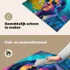 Portret - Sigaret - Kleurrijk - Bril Inductie beschemer met haakjes middel -ky-schoon-nl