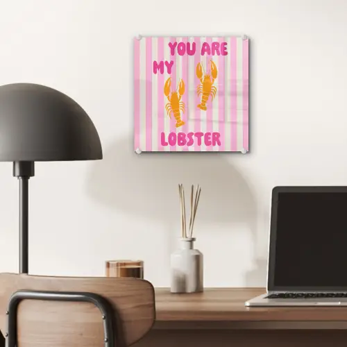 Lobster - Love - Valentijn plexiglas 5mm klein -sfeer6