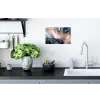 Marmer - Roze - Blauw Muursticker klein -keuken