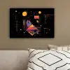 Abstract - Vormen - Lijnen - Kleurrijk canvas 2cm klein -sfeer3