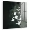 Vogel - Japandi - Groen plexiglas 5mm klein -zzzproduct_nieuw