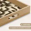 Abstract - Retro - Zwart Dienblad Rechthoek middel 911 -USP_HandgreepNL