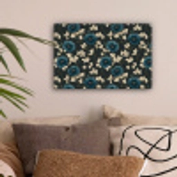 Botanisch - Bloemen - Blauw canvas 2cm klein 34 -sfeer1