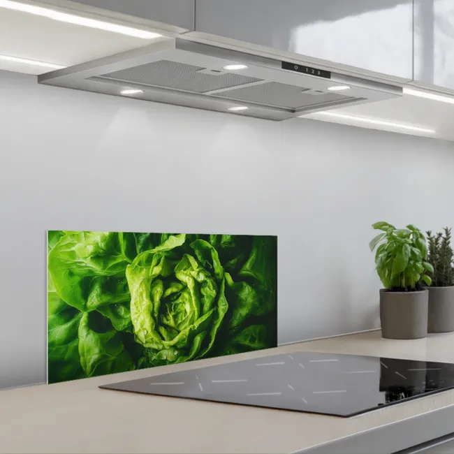Groente - Sla - Groen keuken achterwand spatscherm klein -3d_schuin