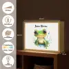 Kikker - Groen - Water - Dieren Light Box met batterij (Wandlamp kind) middel -USP_websiteoverzichtNL