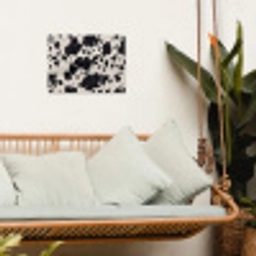 Patroon - Vacht - Zwart - Wit tuinposter los doek klein -sfeer7