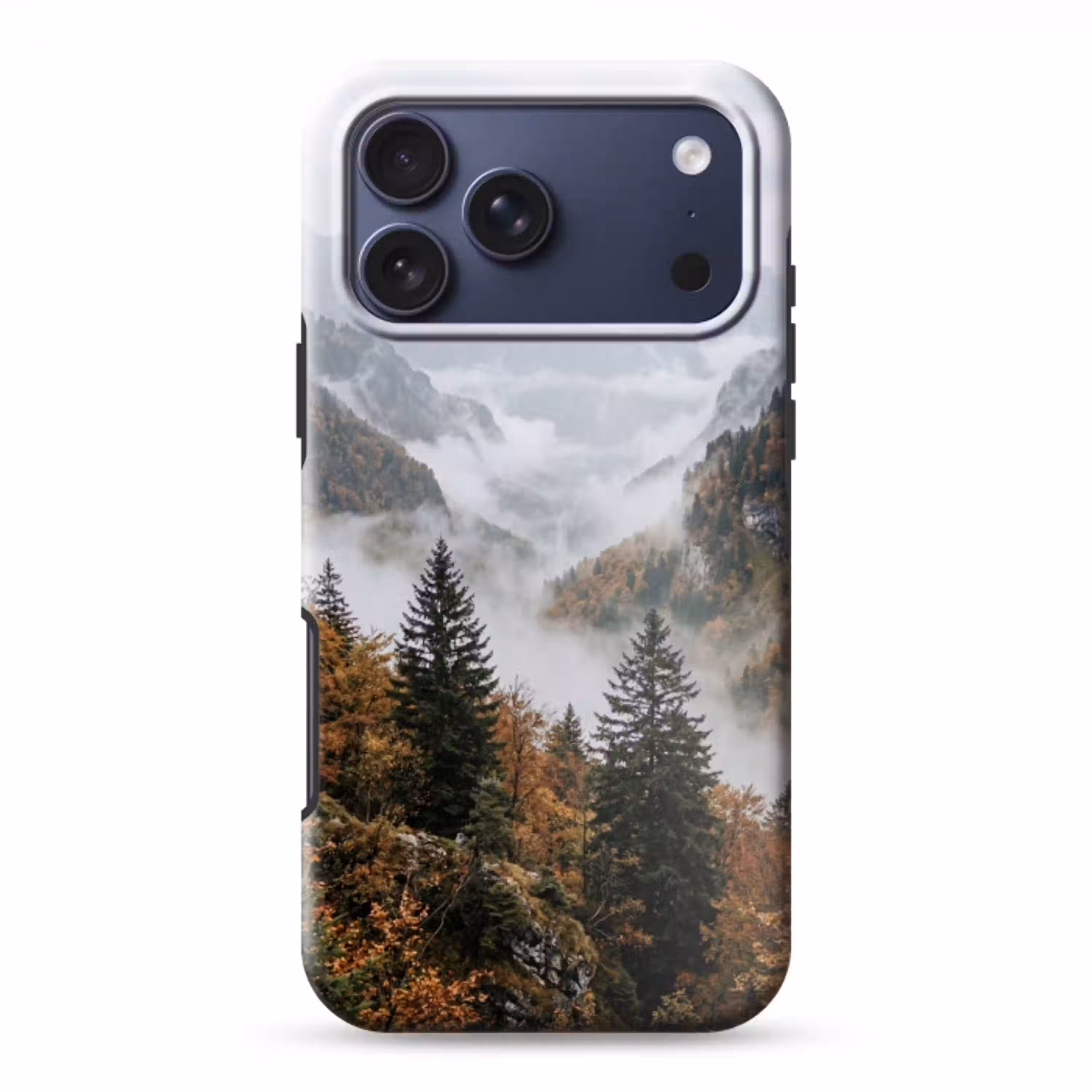 Bergen - Vallei - Mist - Herfst - Natuur Toughcase MagSafe Apple iPhone 17 Pro Max klein -3d
